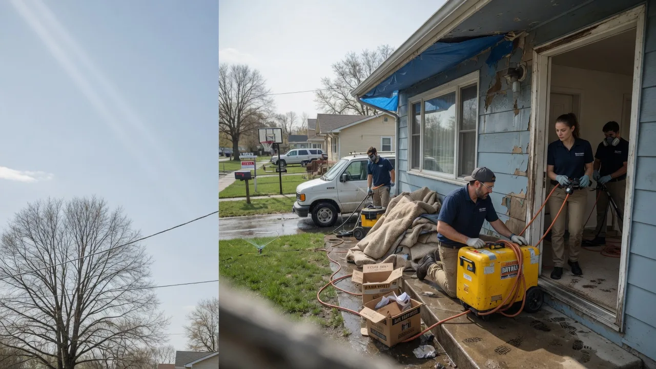 Basement Flood Cleanup in Elkhart, IL near me